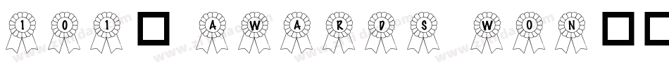 101! Awards Won字体转换